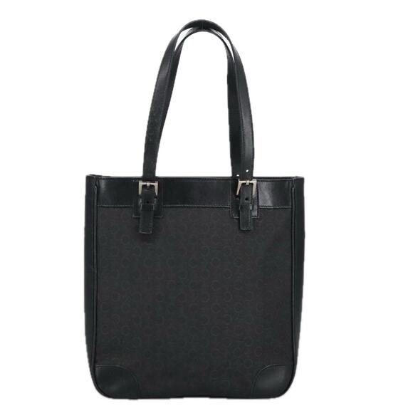 CELINE C Macadam Canvas Shoulder Bag Black - Picture 2 of 16